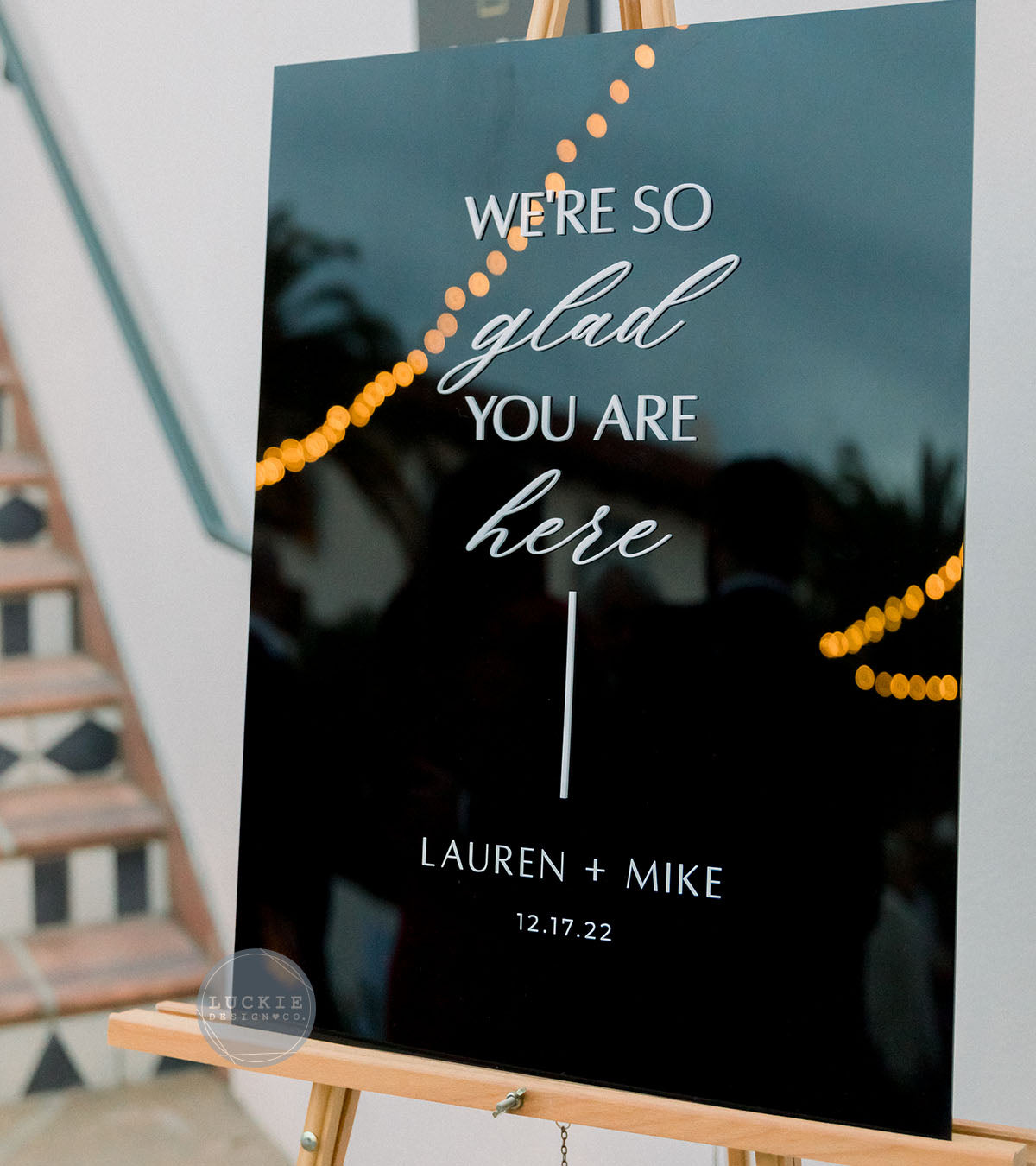 Lauren + Mike Welcome Sign