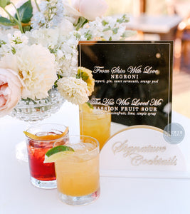 Classy Signature Cocktails