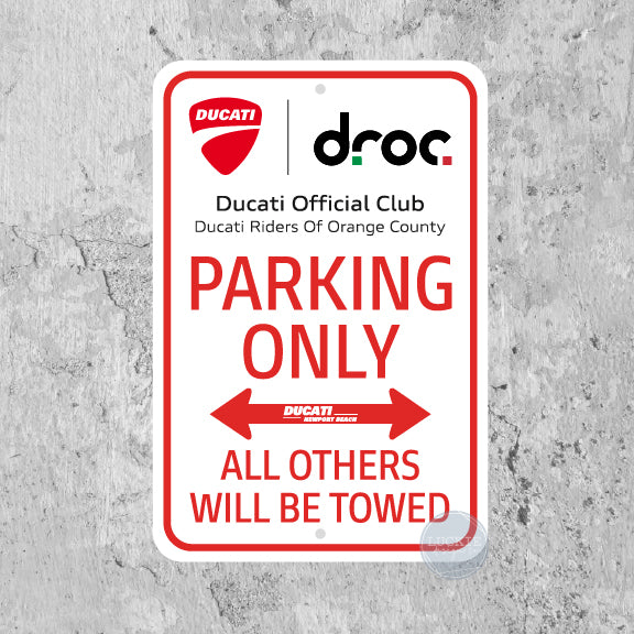 DROC Parking Sign