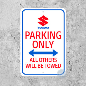 Suzuki Parking Sign